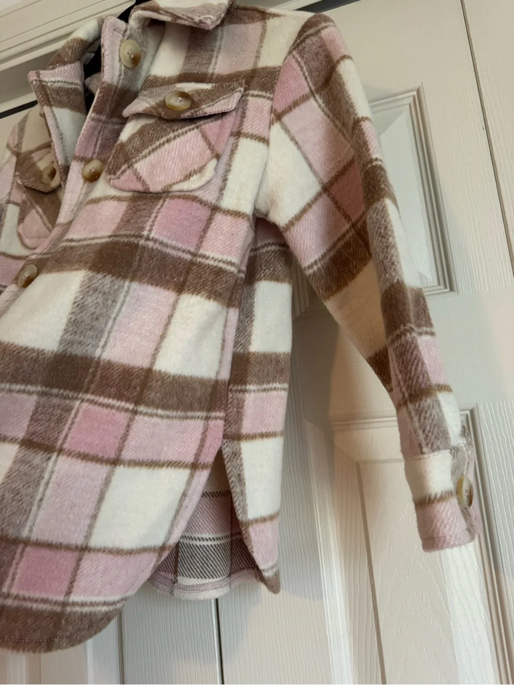 Primark Plaid Shacket Jacket Girls Size 6-7 yrs